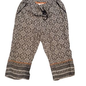 Black and White Patterned Pants